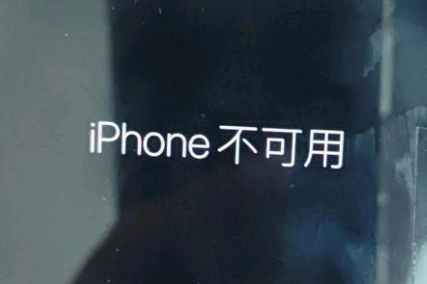 新城街道苹果服务网点分享锁屏界面显示“iPhone 不可用”如何解决 